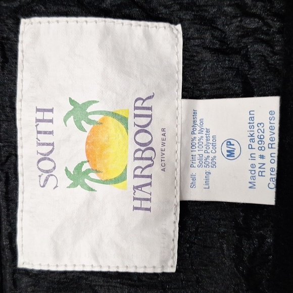 Vintage South Harbour Retro Floral Indie Sleaze Baroque Windbreaker Jacket *M/P - Picture 8 of 13